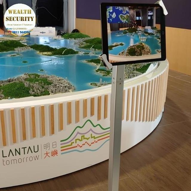 TERLARIS - Pengaman Ipad Tablet Kasir iLock silver Standing