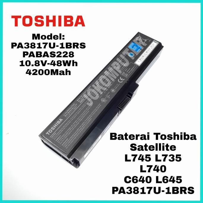 Baterai Original Laptop Toshiba Satellite L730 L735 L740 L745 PA3817