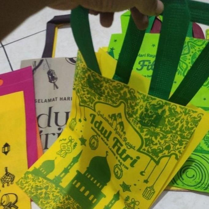 Tas Lebaran Idul Fitri Goodie Bag Kain Spunbond Jumbo , Besar / Kecil