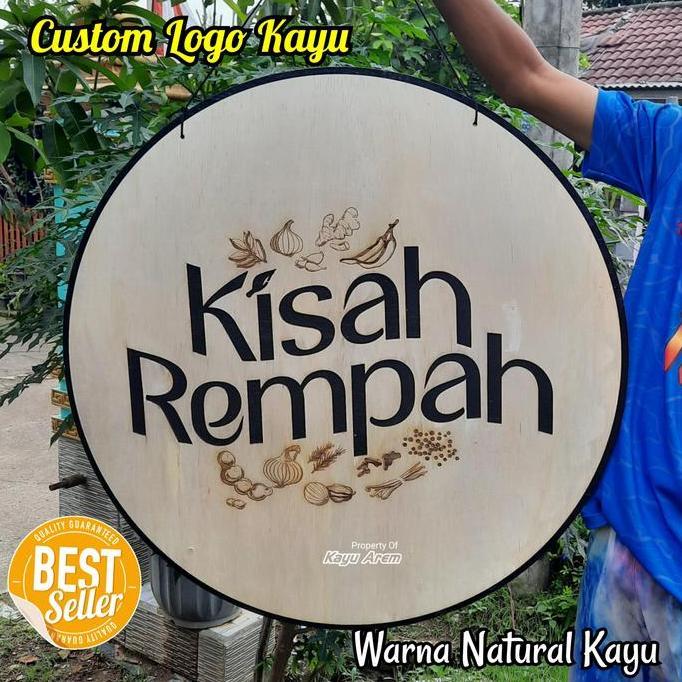 Custom Sign Logo,Nama,Tulisan Kayu | Papan Penanda Cafe,Resto,Workshop