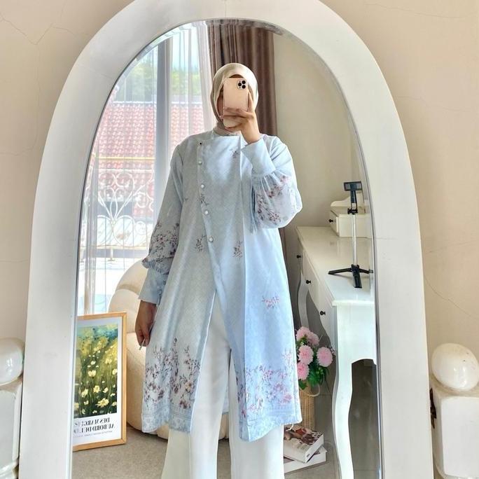 Raya Tunik Motif Wanita Bahan Lembut Dan Nyaman Untuk Dipakai Sehari-hari HARA
