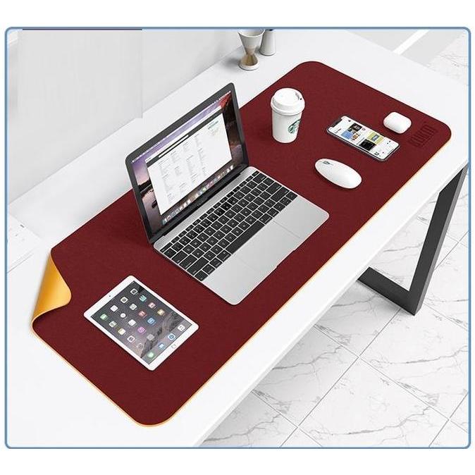 [YUHUUU] Triple W 120x60cm Leather Mousepad Desk Mat Mouse Pad Double Side