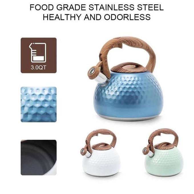 TEKO SIUL ESTETIK / STAINLESS WHISTLING KETTLE / TEKO SIUL 3 LITER REZ
