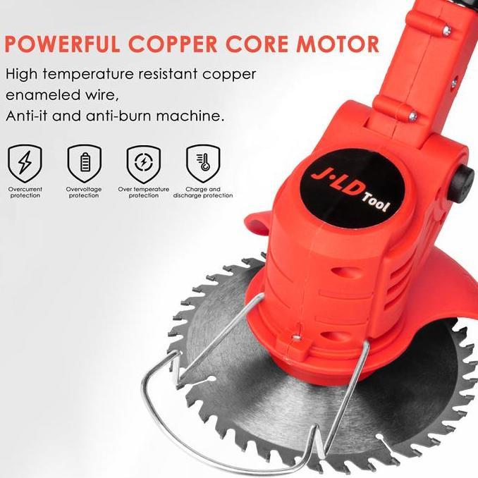 Bintaro45 - Jld Mesin Pemotong Rumput Adjustable 36V Multifungsi Pemotong Rumput Portable Alat Mesin