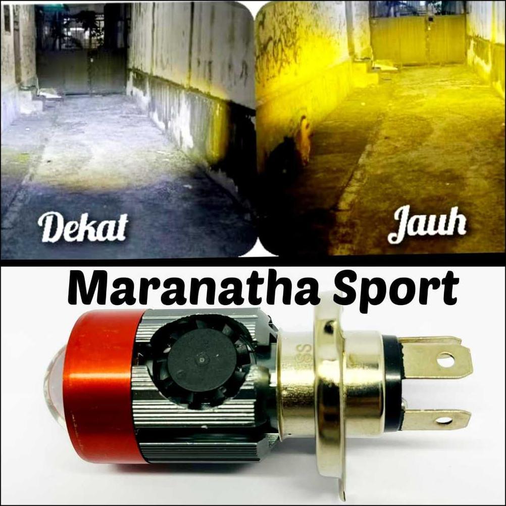 Big Sale Lampu Utama Led H4 - Lampu Depan Tipe Laser + Kipas Pendingin - Lampu Utama Motor