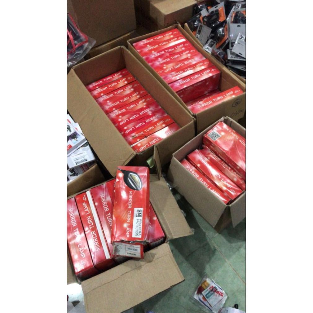 CUCI GUDANG Spion LED Vario dan Beat Original Honda Spion Motor dengan Lampu Sein LED Original Styli