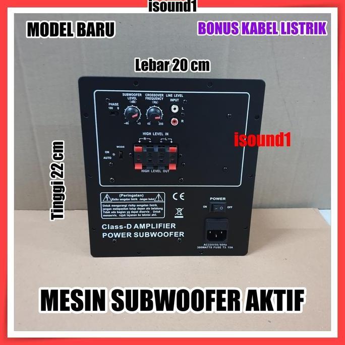 Mesin New Power Kit Subwoofer Aktif Ht 300D Amplifier Ampli Sub Active Murah
