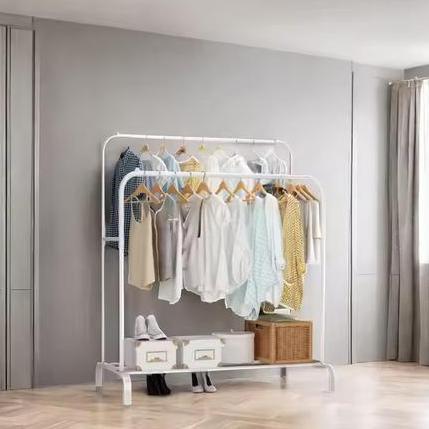 BEBAS ONGKIR - Gantungan Baju Jumbo double stand hanger baju rak gantungan pakaian Double Pole Rak D