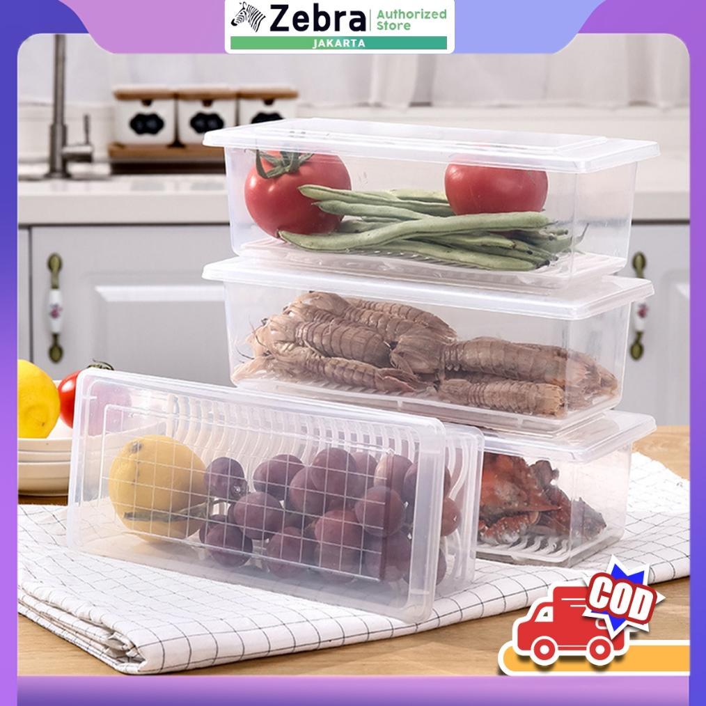 CUCI GUDANG CODZEBRA KULKAS CRISPER KOTAK PENYIMPANAN KULKAS KULKAS PLASTIK CRISPER