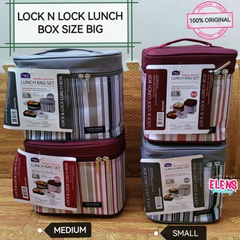 lock & Lock Lunch box kotak makan set besar jumbo plastik anti tumpah