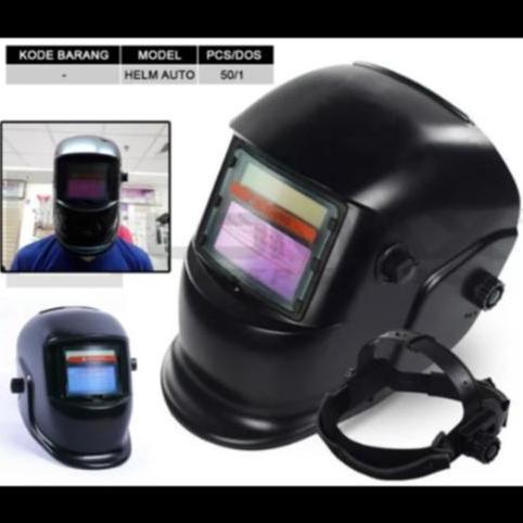 helm las auto dark helem las kacamata las listrik kaca mata las auto