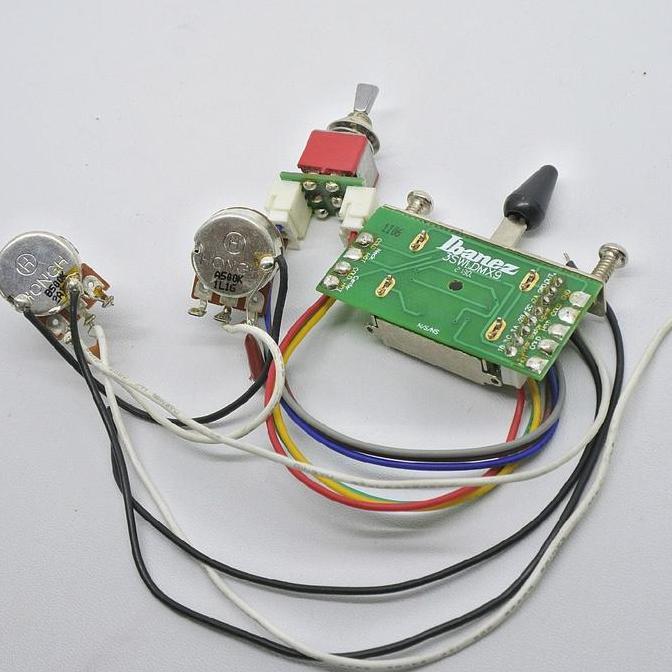 wiring ibanez AZ HSS / SSS potensio switch gitar prewired original