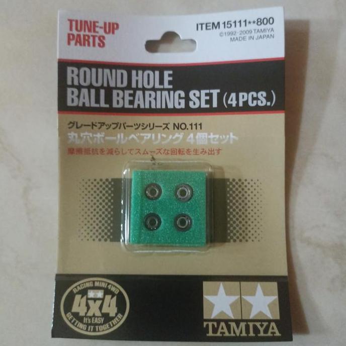 Tamiya 15111 Round Hole Ball Bearing Set (4pcs) original