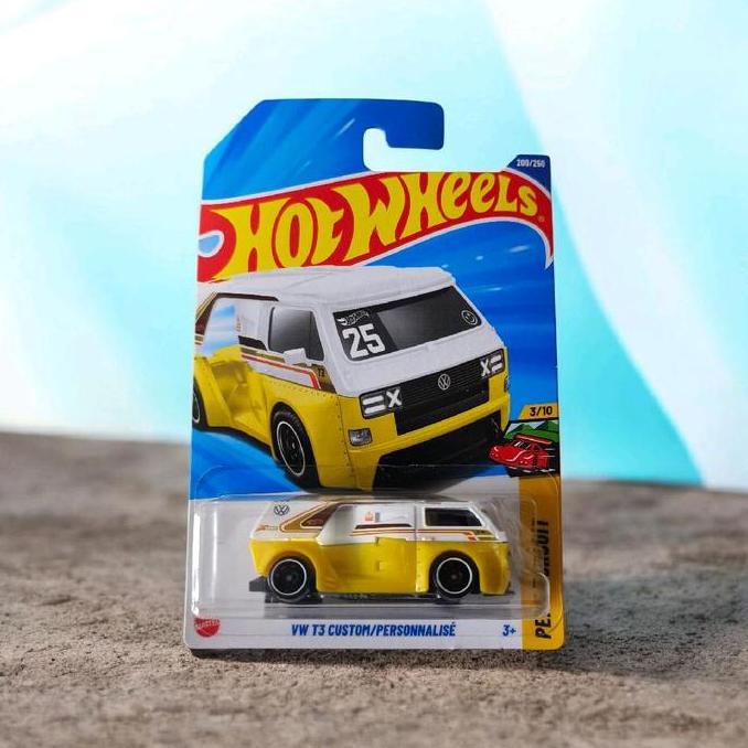 Hot Wheels VW T3 Custom Kuning Putih - Mainan Diecast