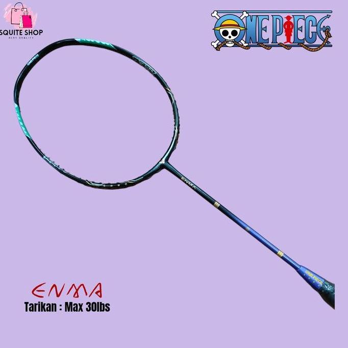 Barzandra - Raket Victor X One Piece Zoro Badminton Carbon Grafhite Mas 31 Lbs BG66 Ultimax 4U denga