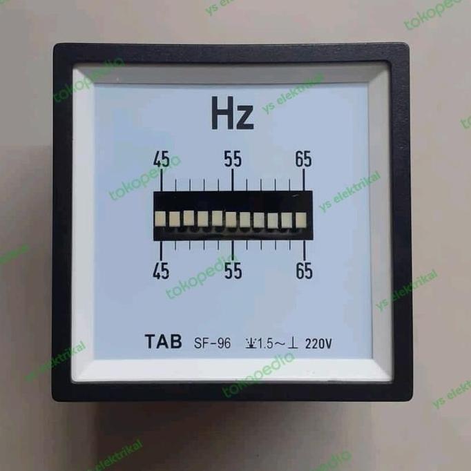 Ready Hz Meter Analog 45-65 Hz/Hz Getar 96 x 96