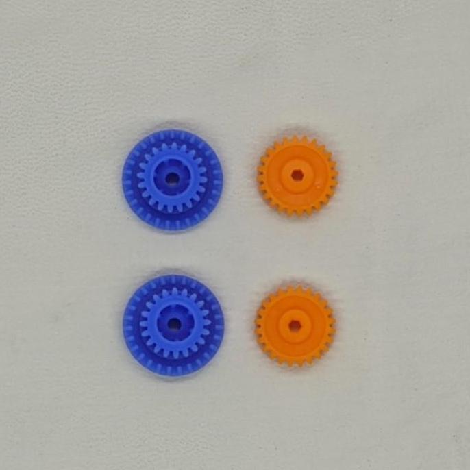 Promo Tamiya Gear 4:1 Set Ms / Ma (Biru/Orange) Chassis Loose Kit Cod