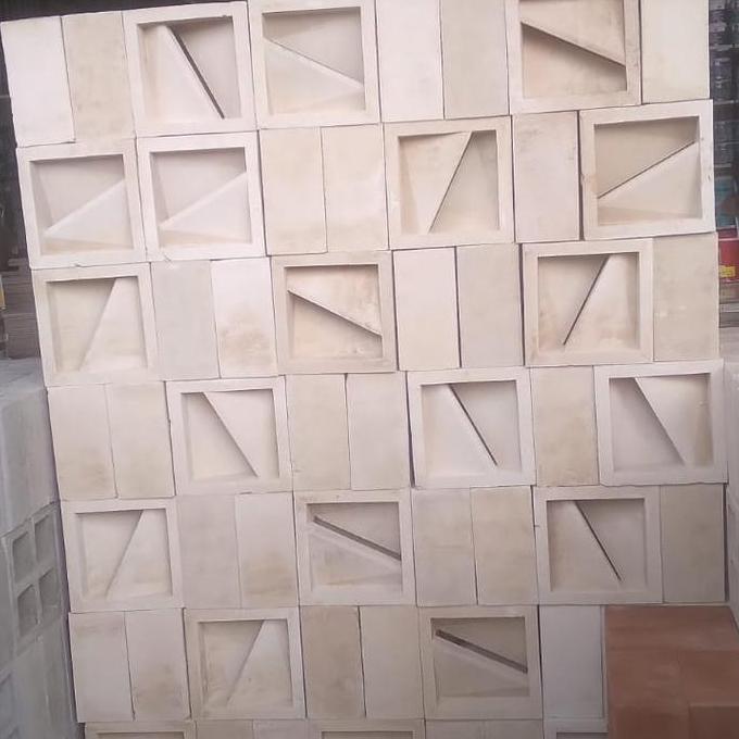 Roster beton mmc putih, merah, abu 20x20 loster dinding minimalis lubang angin lubang angin