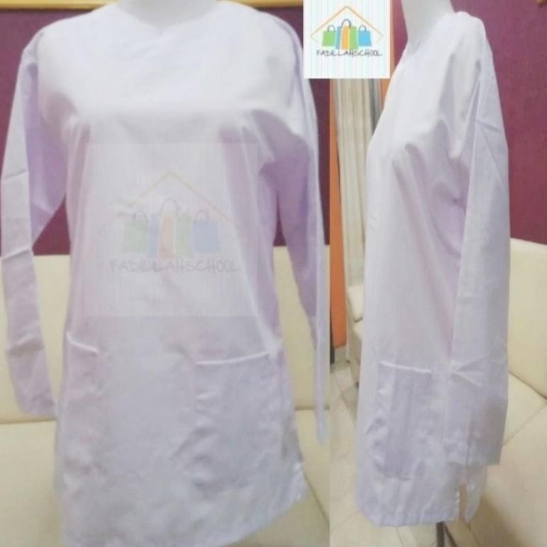 Baju Kurung Putih Katun Seragam Sekolah Anak