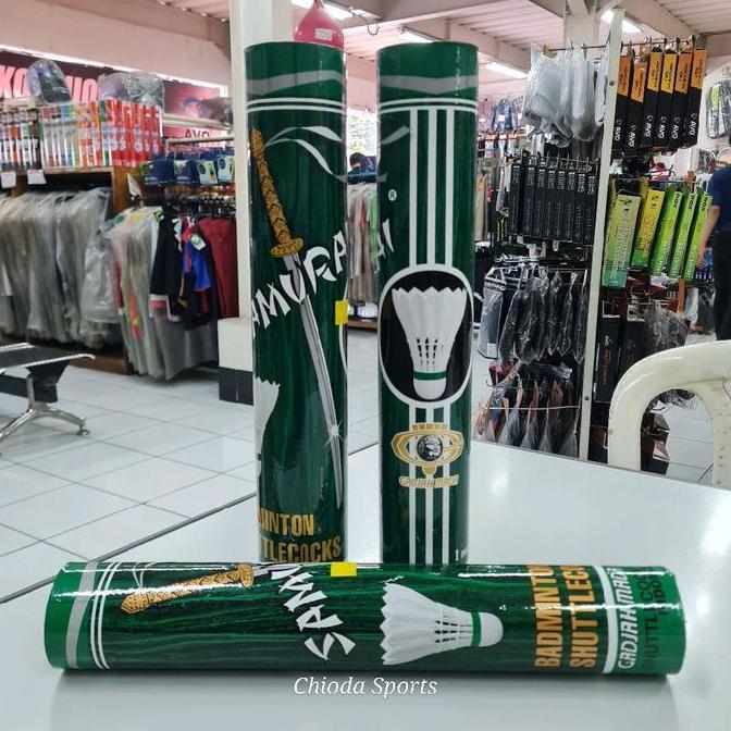 Shuttlecock Shuttle Cock Badminton Bulutangkis Samurai Hijau Kok Lancip Spin