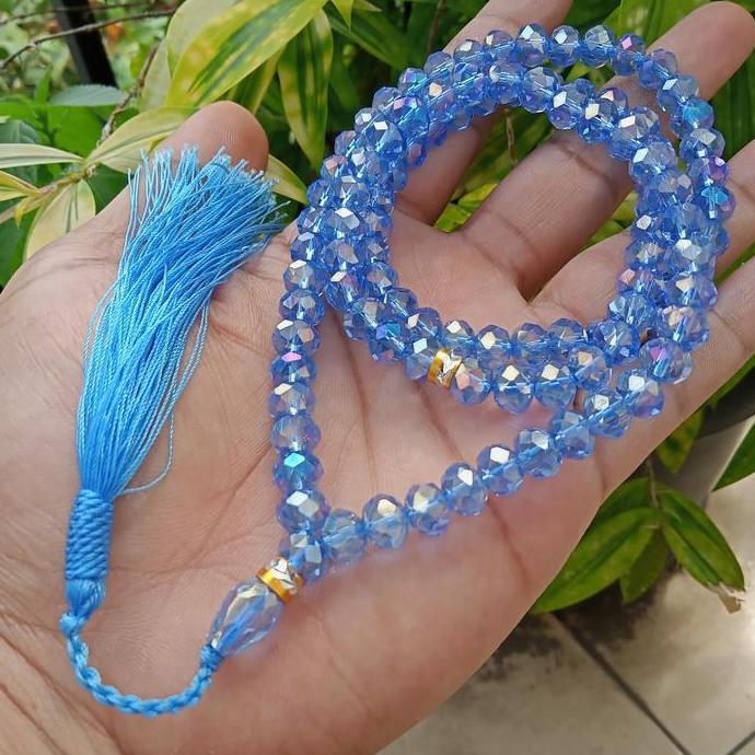 Tasbih batu Crystal Ceko Asli/99 pcs