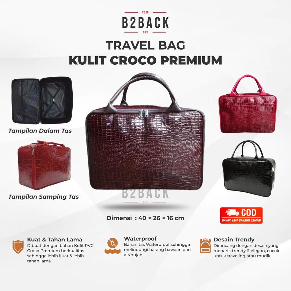 ORIGINAL TRAVEL TAS TRAVELING PAKAIAN DUFFLE BAG BAJU JUMBO WANITA PRIA JINJING MURAH BESAR KULIT CR