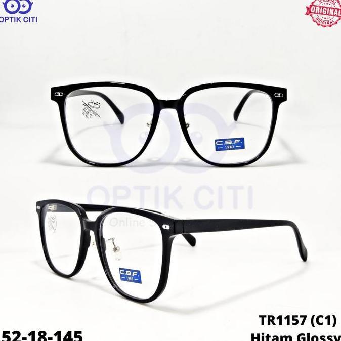 New  Frame Kacamata Pria Wanita Kotak Lebar CBF 1157 Original Ringan