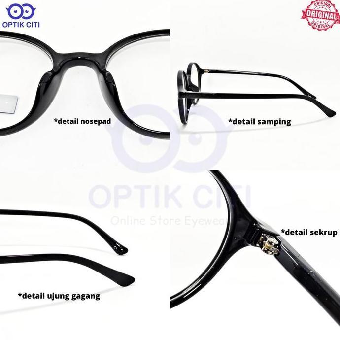 New  Frame Kacamata Pria Wanita  Bulat CBF 17049 Original Ringan Lentur