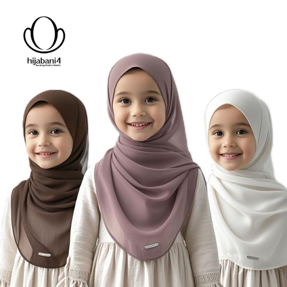 promo jilbab pasmina  anak  hijab pasmina basic ceruti