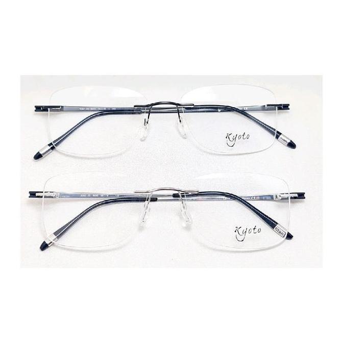 New  Frame Kacamata Kyoto Titanium 5502 54-18-140 Rimless