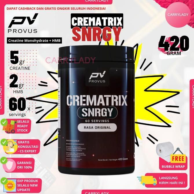 Provus Creatine Matrix HMB 420 gram 60 serving Creatin Monohydrate Cre Kreatin Suplemen Gym Fitness