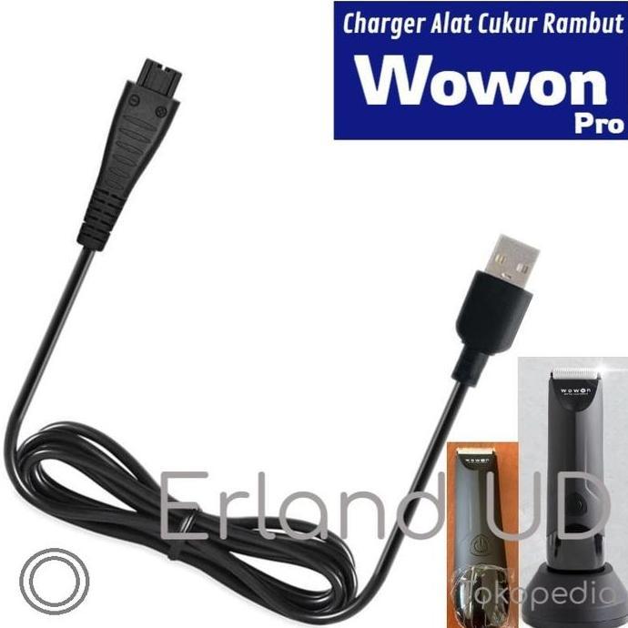 Wowon Pro Kabel Charger Body Trimmer Alat Cukur Rambut Shaver Clipper
