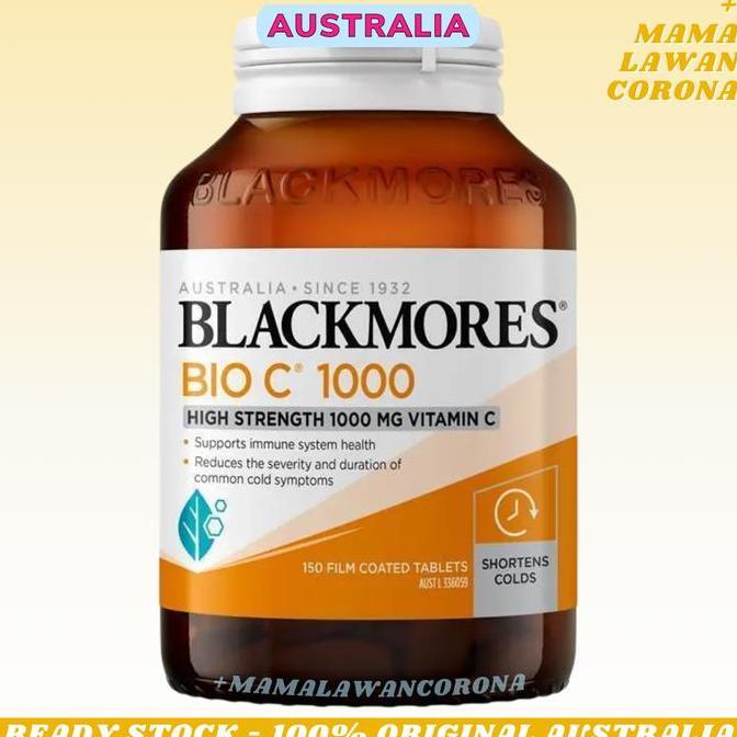 BLACKMORES BIO C 1000mg AUSTRALIA Vitamin C 1000 mg 150 Tablet Tablets