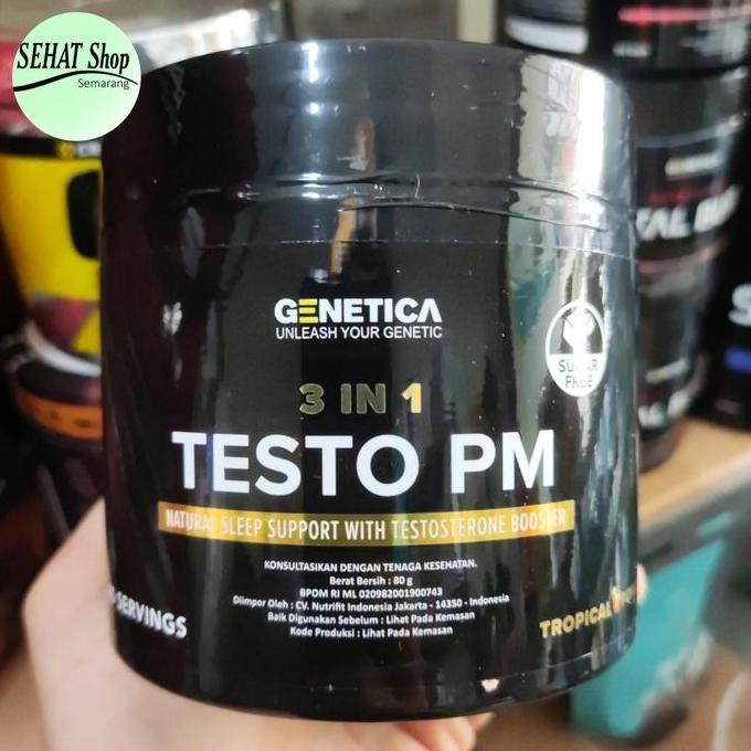 Genetica Testo PM 40 Servings Testosterone Booster BPOM