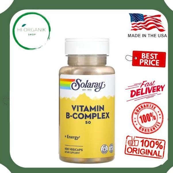 Solaray Vitamin B-Complex 50 mg 100 VegCaps