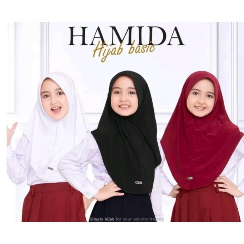 hot hijab anak sekolah paud sd smp hijab sekolah jersey premium/ hamidah anak/jilbab sekolah