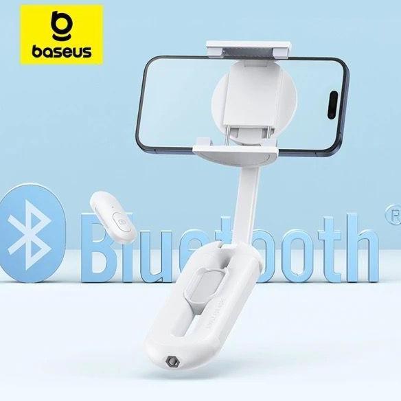 DHIRTYM BASEUS MAGNETIC PHONE SELFIE STICK WIRELESS BLUETOOTH GIMBAL STABILIZER HOLDER FOR LIVE VLOG