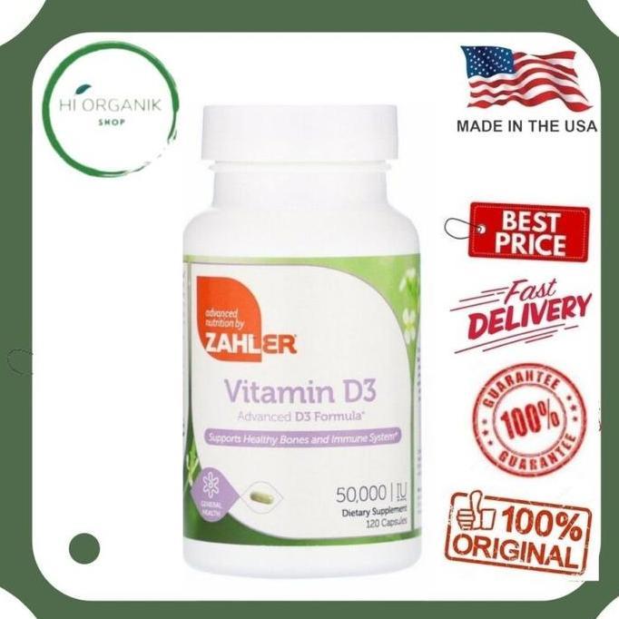 Zahler Vitamin D3 50000 IU D 3 50.000 IU 120 Capsules ; 10 capsule