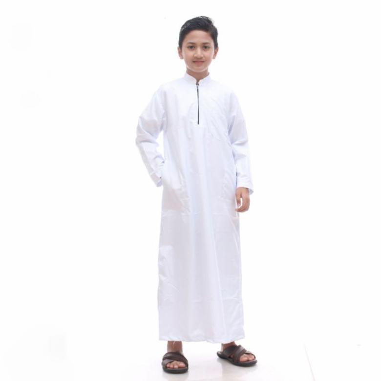 PREMIUM Jubah Anak Gamis Remaja Tanggung Model polos umur 10 - 14 Tahun