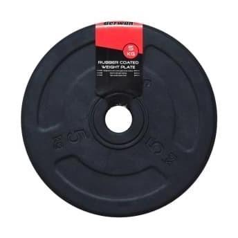 Berwyn Plat Besi Barbel 5 Kg - Hitam