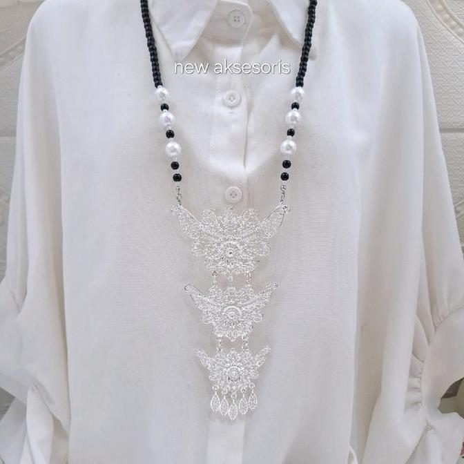 Kalung Kebaya Etnik Bros Kutubaru Modern Pin Baju Bodo Bugis Makasar Aksesoris Pakaian Adat Nusantar