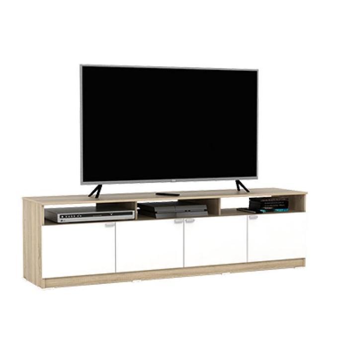 Meja Rak TV sederhana 160cm putih coklat minimalis BANDUNG