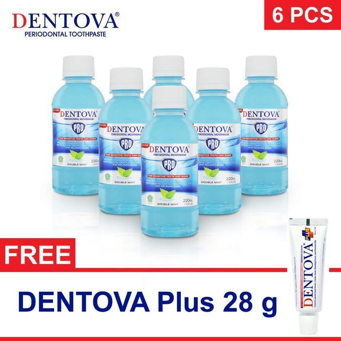 Obat Kumur DENTOVA PRO 220 ml (6 pcs)