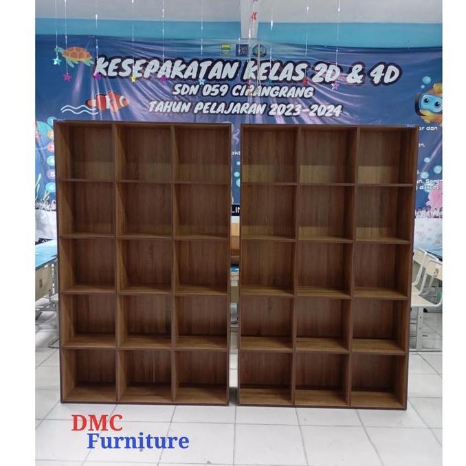 rak buku 15 kotak rak serbaguna RSG 15 KOTAK lamari buku 15 kotak murah