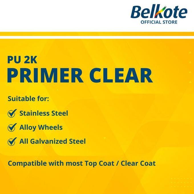 cat velg BELKOTE PU 2K Primer Clear (1L set) stainless steel alloy
