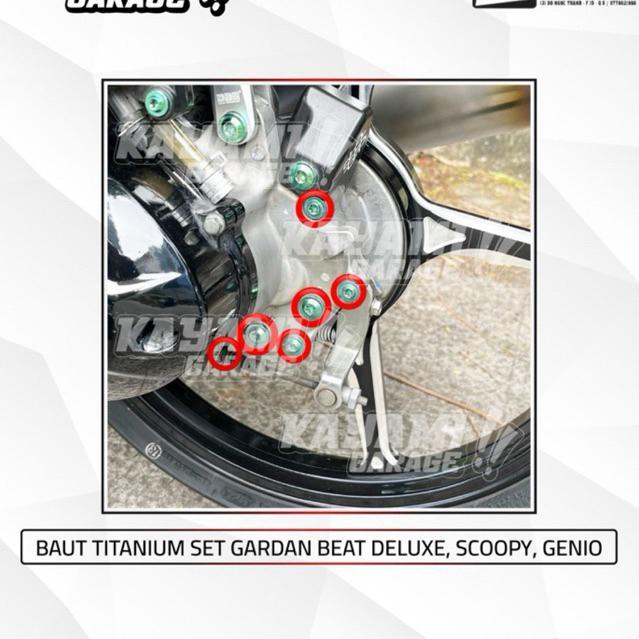 BAUT TITANIUM SET GARDAN BEAT DELUXE.GENIO.SCOPY