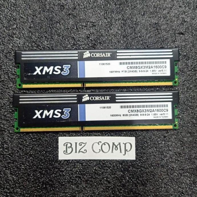 CORSAIR XMS3 DDR3 1600MHz 8GB (2X4GB) PC3 12800 1SET RAM GAMING CIS