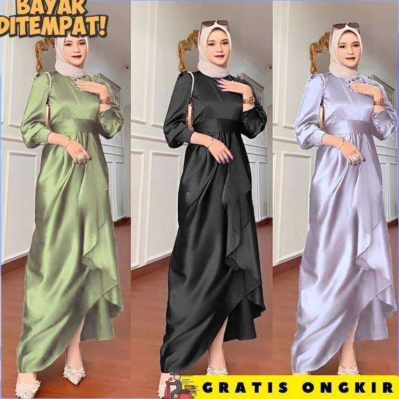 Games Jumbo Mewah Gamis Remaja Import Terbaru 2024 Gsmis Kondangan Pesta Gmis Muslimah Polos Baju Le