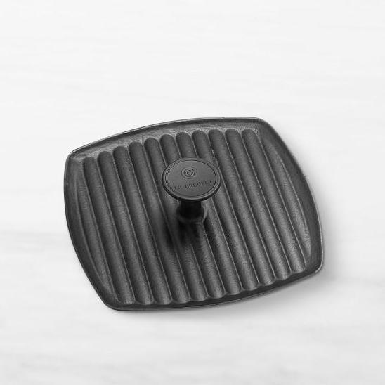 Cast iron meat presser grill 7 inch press skillet besi cor ancuran