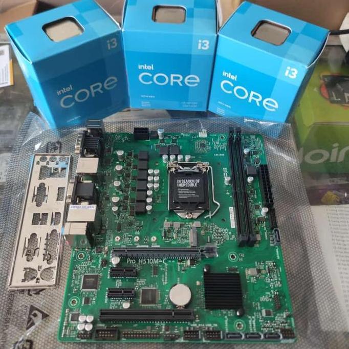 PAKET PROSESOR I3 10105F BOX MOBO H510 NEW NO DUS